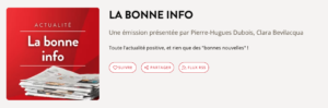 Passage dans La Bonne Info – 22/07